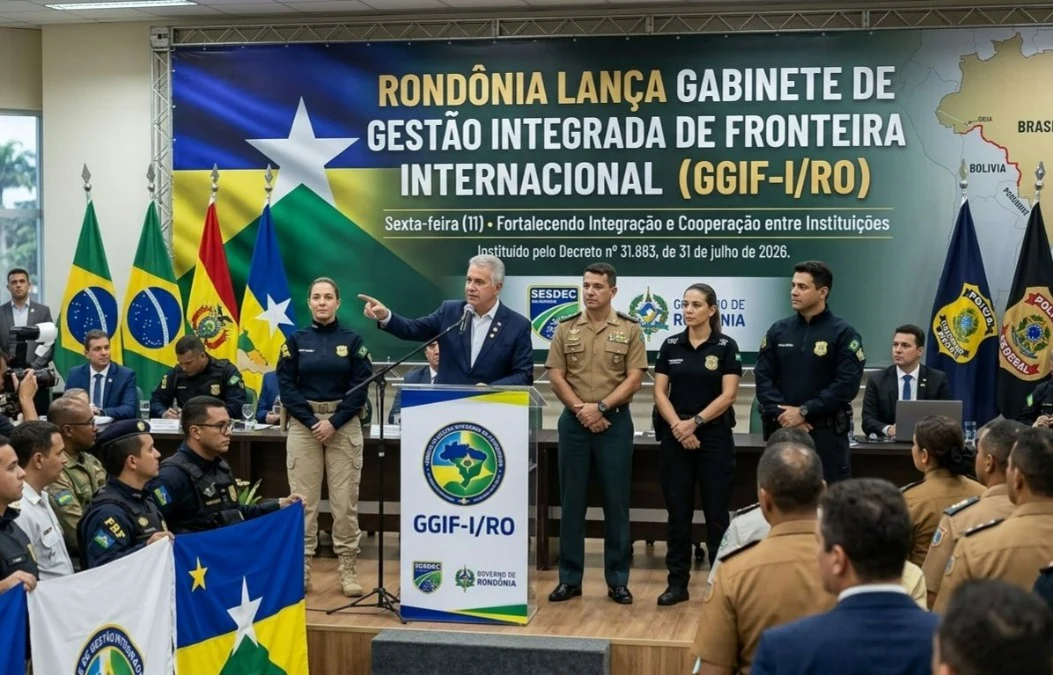 Rondônia lança Gabinete de Gestão Integrada de Fronteira Internacional para fortalecer integração entre instituições