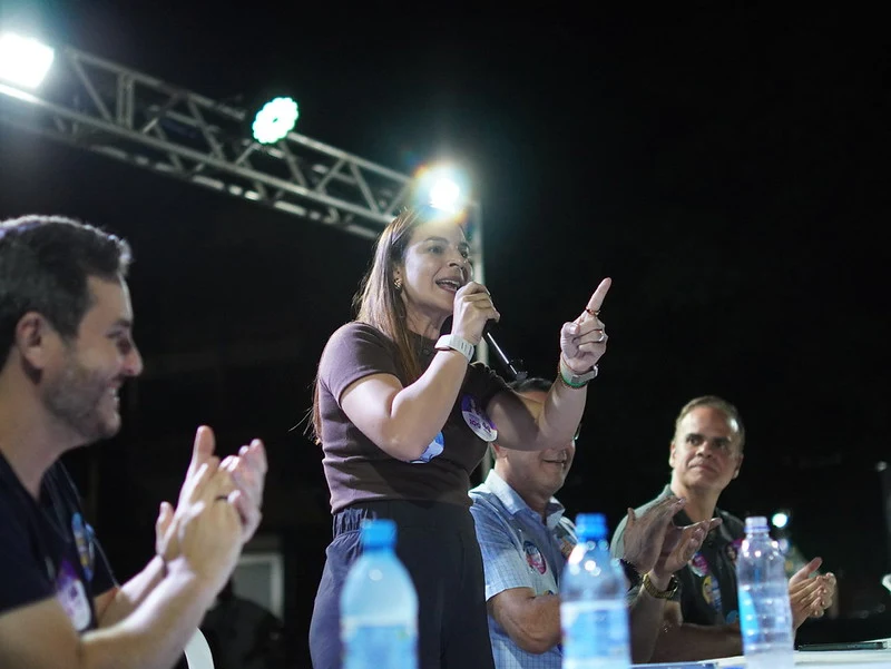 “Minha bandeira são os 52 municípios”, diz Mariana durante agenda em Rolim de Moura