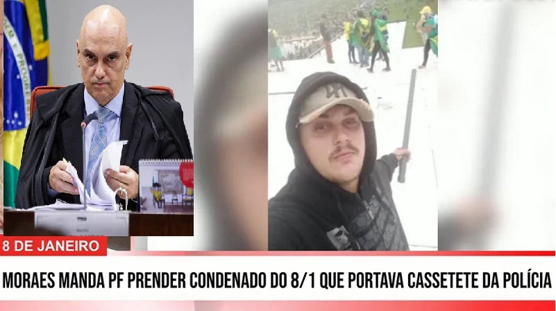 Moraes manda prender Jiparanaense condenado a 14 anos de prisão pelo 8 de Janeiro – Vídeo
