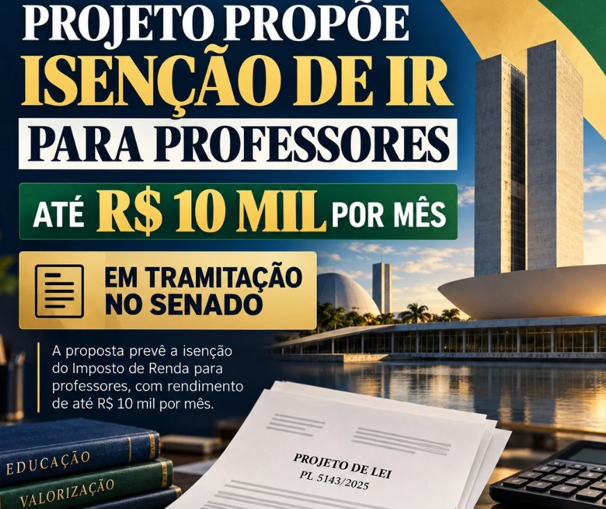 Projeto isenta do IR professores que ganham até R$ 10 mil  Fonte: Agência Senado